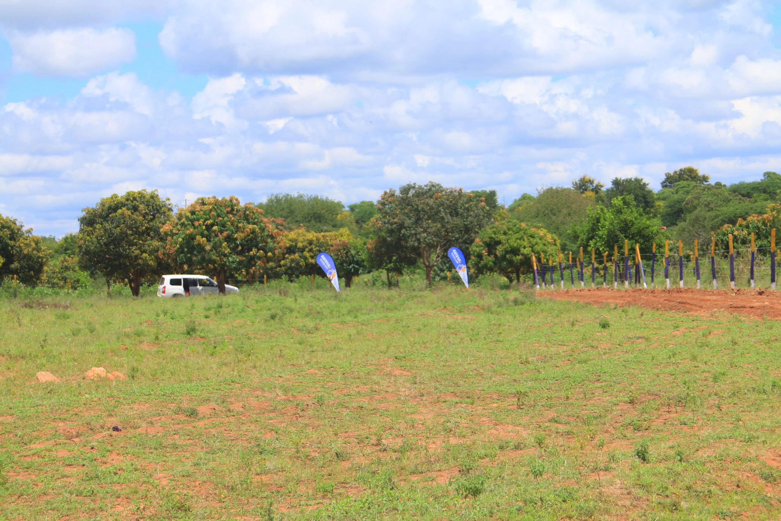 Aerial view of available 50x100 plots in Victory Garden Phase 2 Matuu jaystar real estate 11 scaled