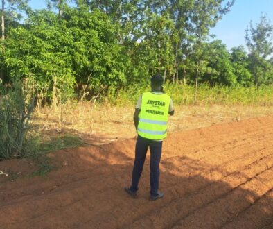 Aerial view of 50 by 100 plot for sale in Kenya